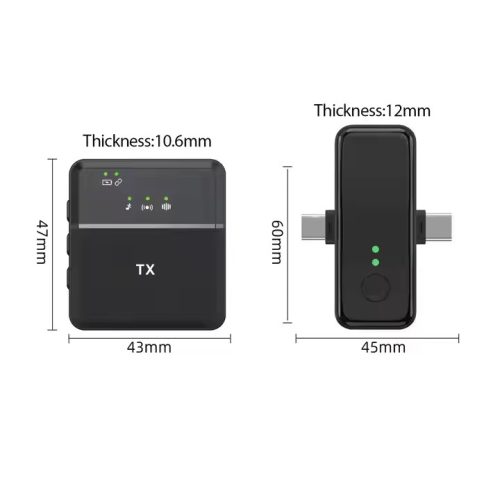 Jmary SX31 Vezeték nélküli Mikrofon Kit - Apple iPhone/ USB-C/ 3.5mm Jack |1+1