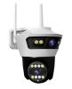 Jortan 4U Dual 3+3MP IP Biztonsági Kamera –Kül- Beltéri Kamera 3+3MP