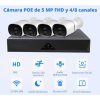 Jortan NVR 8in1 5MP HD Biztonsági Kamera Kit (Fehér) | 8db