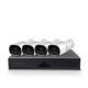 Jortan NVR 4in1 5MP HD Biztonsági Kamera Kit (Fehér) | 4db