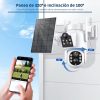 JORTAN 8699T 3.6mm IP Napelemes Biztonsági Kamera