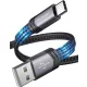 JSAUX USB-C (Type C) 60W Gyorstöltő Adat-Kábel (Type-A-Type-C) [Szürke, 1m]