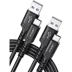  JSAUX USB-C (Type C) 3.1A Gyorstöltő Adat-Kábel (Type-C USB-A) [Fekete, 2m]