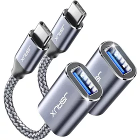   JSAUX OTG USB-C (Type-C) - USB 3.0 (Female) OTG Átalakító-kábel Adapter [Szürke]