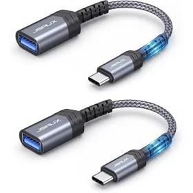   JSAUX USB-C (Type C)-USB-A Átalakító-Kábel Adapter [Szürke, 28cm]