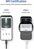 JSAUX Apple Lightning 3,5mm Jack Audió Kábel adapter  [Szürke, 1,8m]