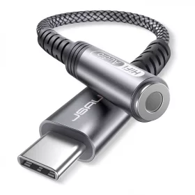   JSAUX USB-C (Type C) - 3,5mm Jack (Female) Átalakító-kábel Adapter [Szürke]