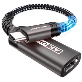   JSAUX 4K USB-C (Type C) HDMI Átalakító-Kábel Adapter (4K@60Hz) [Szürke, 4.5m]