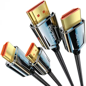   JSAUX 8K HDMI Kábel (8K@60Hz 4K@120Hz eARC HDR10 HDCP 2.3 3D) [Fekete, 1,8m]