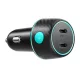Joyroom Autós Töltő, 2x USB-C PD 70W (Fekete) (CCN02)