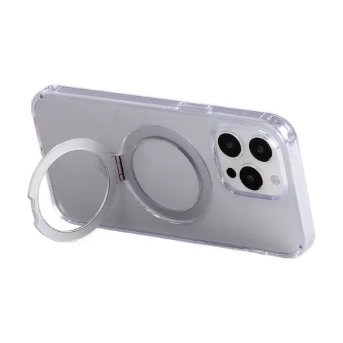 Joyroom Mágneses Átlátszó Védőtok iPhone 15 Pro Max Tartóval (JR-BP004 iP 15 Pro M)