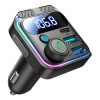 Joyroom FM Transmitter JR-CCB01, Dual-Mic, 48W (fekete)