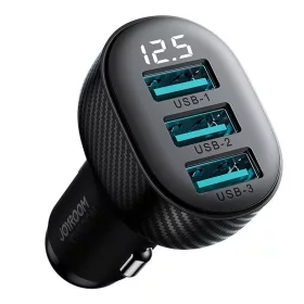   Joyroom Autós Töltő, 3 USB, Digitális Kijelző, 3.4A (JR-CCD03)