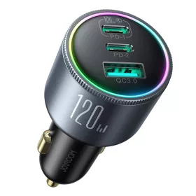   Joyroom 3 Portos Autós Töltő, 120W, C-típusú Csatlakozó (JR-CCN07)