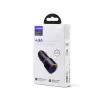 Joyroom autós töltő U+U, 24W, LED Light (fekete)
