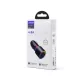 Joyroom autós töltő U+U, 24W, LED Light (fekete)