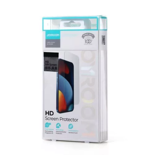Joyroom iPhone 14 Knight teljes kijelzős edzett üveg 9H, 2.5D, készlet (5pcs) átlátszó