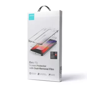   Joyroom iPhone 14 Pro Max Easy Fit teljes kijelzős edzett üveg 9H – felhelyező keret átlátszó