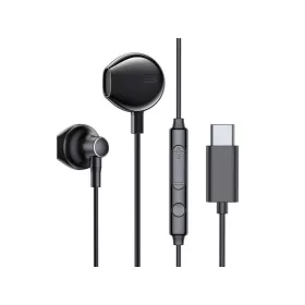 Joyroom JR-EC03 vezetékes fülhallgató, USB C (fekete)