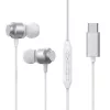 Joyroom fülhallgató vezetékes in-ear fülhallgató – Remote és mikrofon, Type-C USB (ezüst)