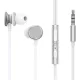 Joyroom JR-EW03 vezetékes fülhallgató, Half in Ear (Ezüst)