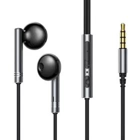   Joyroom JR-EW06 vezetékes fülhallgató, Half in Ear (sötétszürke)