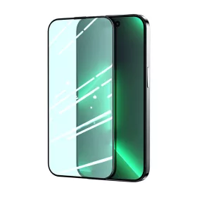   Joyroom teljes Kijelzős Edzett Üvegfólia iPhone 14 Plus szemvédElemmel (JR-G03)