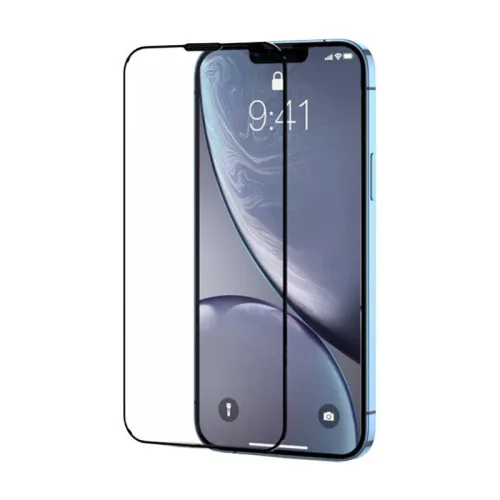 Joyroom iPhone 14 Pro Max Knight teljes kijelzős edzett üveg 9H, 2.5D – Frame, átlátszó