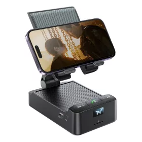   Joyroom JR-MH01 vezeték nélküli hangszóró telefontartóval (fekete)