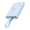 Joyroom powerbank mágneses vezeték nélküli charging, MagSafe 15W, C+Lightning. PD 20W, 10000mAh – Type-C - Lightning kábel (kék)