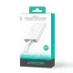 Joyroom powerbank mágneses vezeték nélküli charging, MagSafe 15W, C+Lightning. PD 20W, 10000mAh – Type-C - Lightning kábel (fehér)