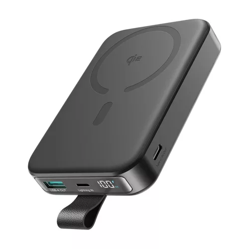 Joyroom Mágneses Vezeték Nélküli Power Bank + Állvány 22,5W JR-PBM11 fekete