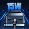 Joyroom powerbank – kijelzővel, U+U+C, QC3.0, PD3.0, AFC, 15W 30000mAh (fekete)