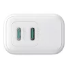 Joyroom 20W Dual USB-C Gyorstöltő Adapter (Fehér) (JR-TCF12)