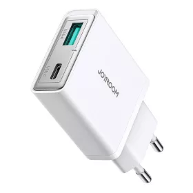   Joyroom szuper Vékony 20W (Fehér) Hálózati Töltő USB-A És /USB-C Csatlakozó (JR-TCF14)