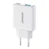 Joyroom szuper Vékony 20W (Fehér) Hálózati Töltő USB-A És /USB-C Csatlakozó (JR-TCF14)