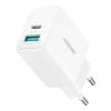 Joyroom Dual Portos Gyorstöltő USB-A És /USB-C Csatlakozó (JR-TCF21)