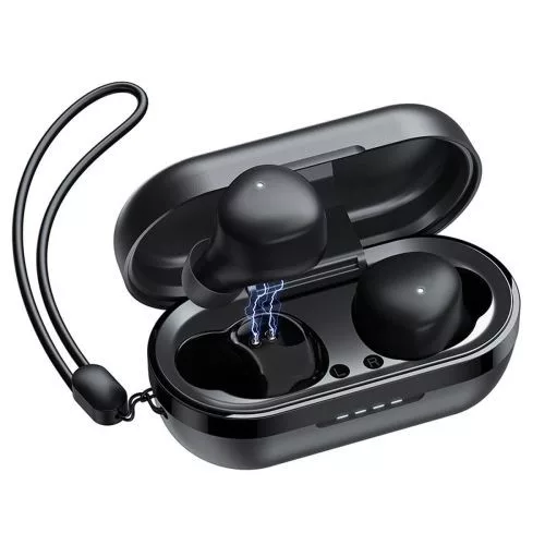 Joyroom fülhallgató Bluetooth True vezeték nélküli BT 5.1 TWS, AAC, SBC, TWS, HSP, HFP, A2DP, AVRCP (fekete)