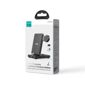   Joyroom töltőállomás 4-in-1 – Apple iPhone (7.5W), AirPods (5W), Apple Watch (2.5W) + Lightning+Lightning+U, PD 5W (fekete)