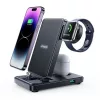 Joyroom töltőállomás 4-in-1 – Apple iPhone (7.5W), AirPods (5W), Apple Watch (2.5W) + Lightning+Lightning+U, PD 5W (fekete)