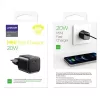 Joyroom utazó töltő Type-C, QC 3.0, PD 3.0, AFC, 20W (fekete)