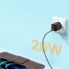 Joyroom utazó töltő Type-C, QC 3.0, PD 3.0, AFC, 20W (fekete)