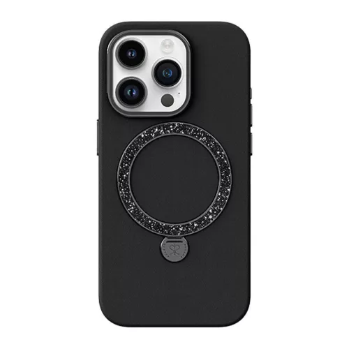 Joyroom iPhone 15 Pro Védőtok, (Fekete) , Dancing Circle dizájn (PN-15L2)