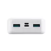 Joyroom powerbank Dazzling sorozat – kijelzővel C+U+U, PD 22.5W, 20000mAh – Micro-USB input (fehér)