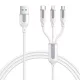 Joyroom 3in1 USB Kábel, 1,2m, 3.5A, (Fehér) (S-1T3018A15-1-2-Wh)