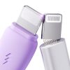 Joyroom 3 az 1-ben színes USB USB-C/Lightning/Micro USB 3.5A kábel, 1m (lila)