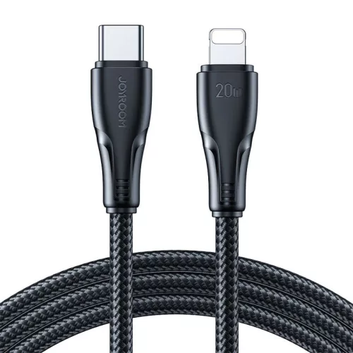 Joyroom 20W Gyorstöltő USB-Lightning Kábel, 1.2m (Fekete) (S-CL020A11-1-2m-LB)