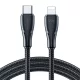 Joyroom 20W Gyorstöltő USB-Lightning Kábel, 1.2m (Fekete) (S-CL020A11-1-2m-LB)