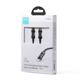   Joyroom Type-C - Lightning A10 sorozat gyors töltőkábel PD 20W, 1.2m (fekete)