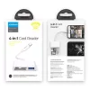 Joyroom átalakító HUB Lightning (apa) to USB OTG (anya) + Type-C (anya) + Card Readers (SD,TF) (fehér)